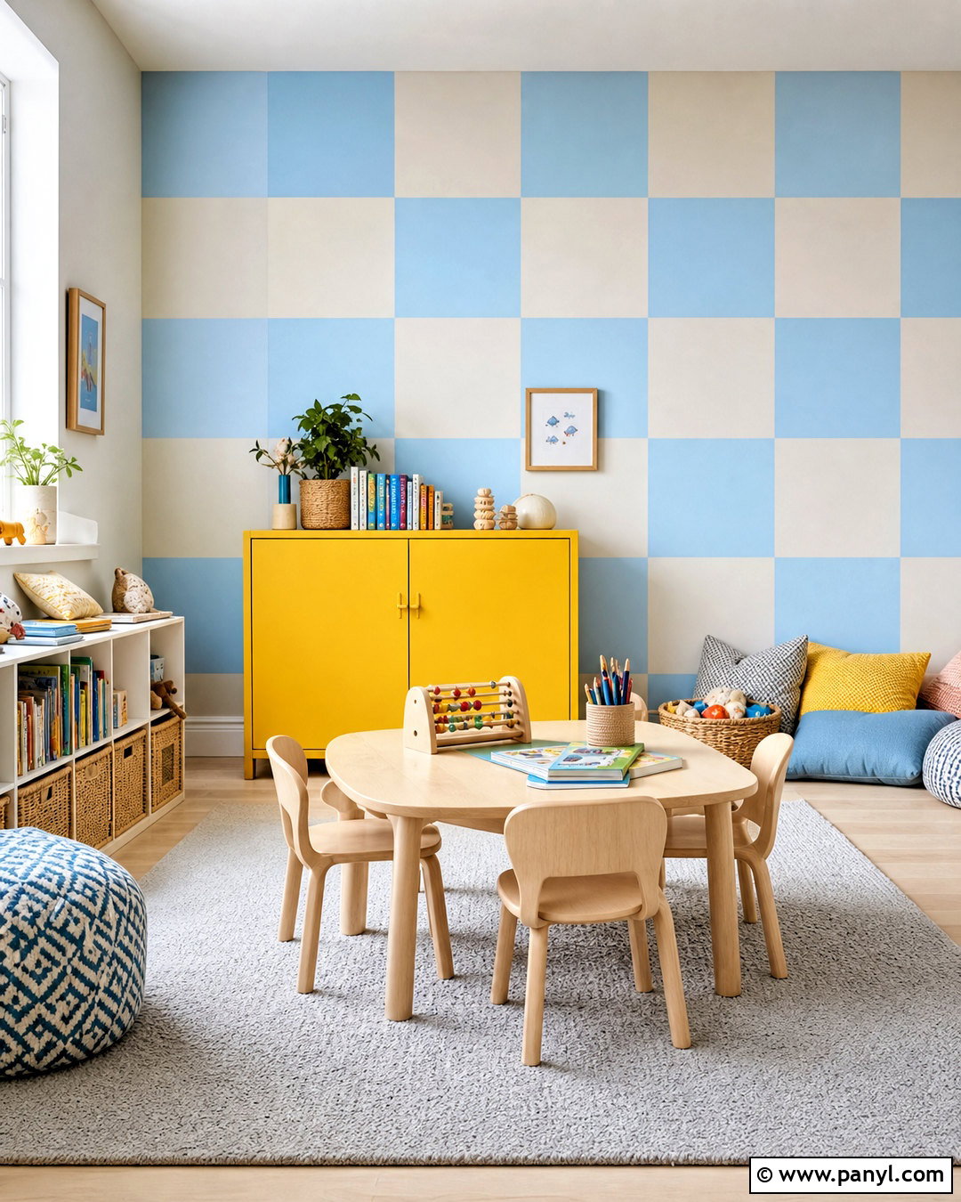 Checkerboard Wall Paint Design - 20 unique wall paint designs