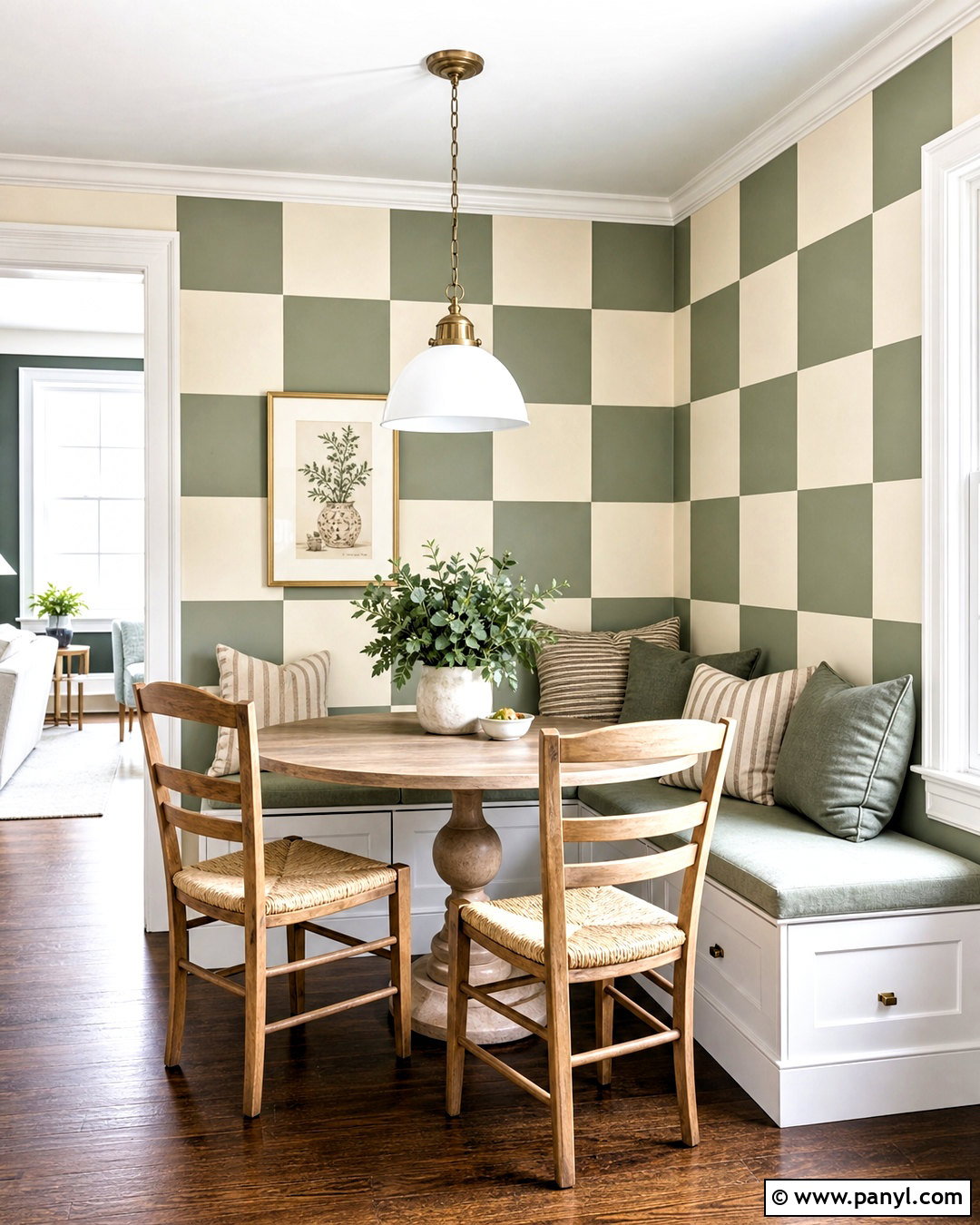 Checkerboard Wall Painting - 20 diy wall painting techniques