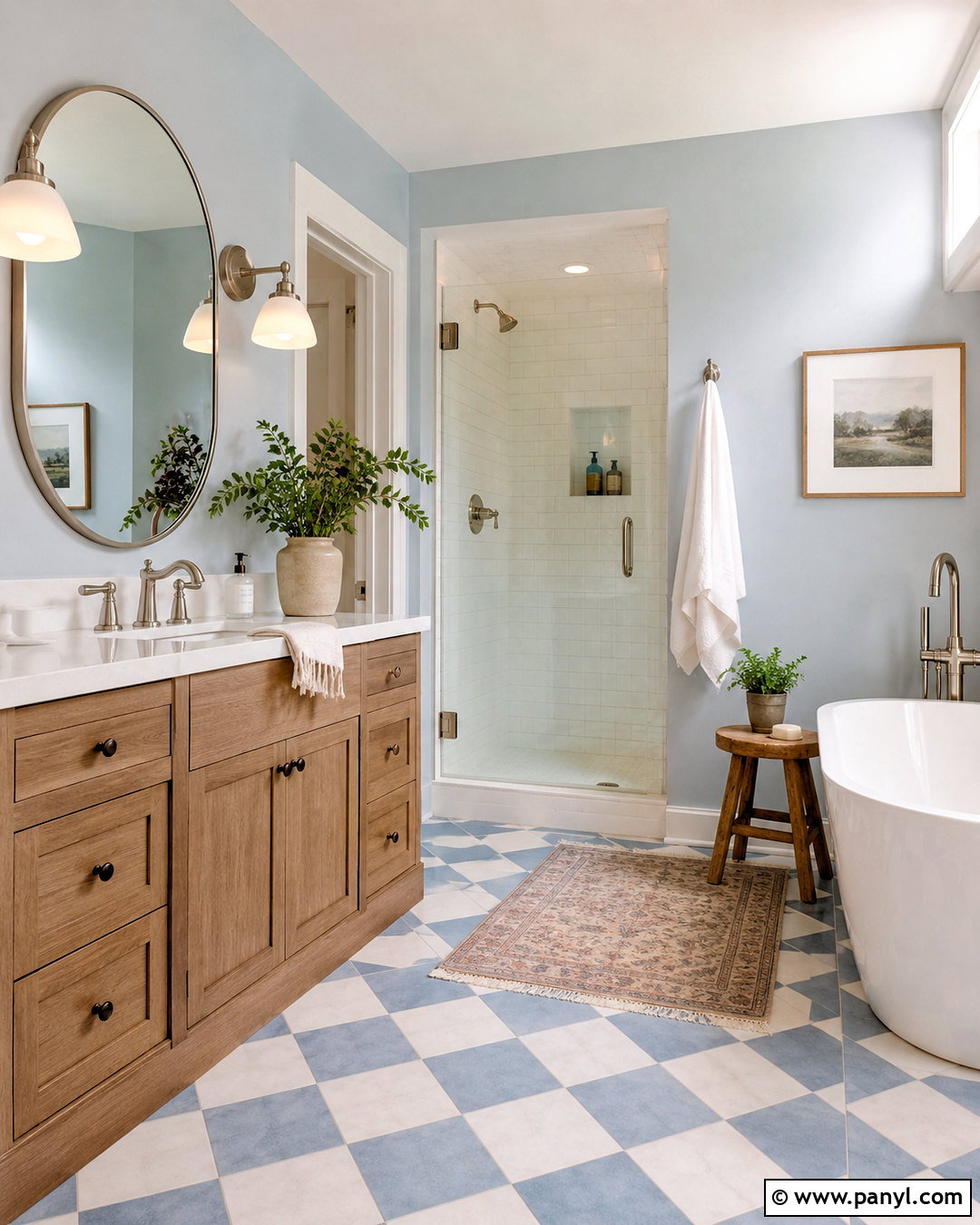 Checkered Bathroom - 20 checkered room aesthetic ideas