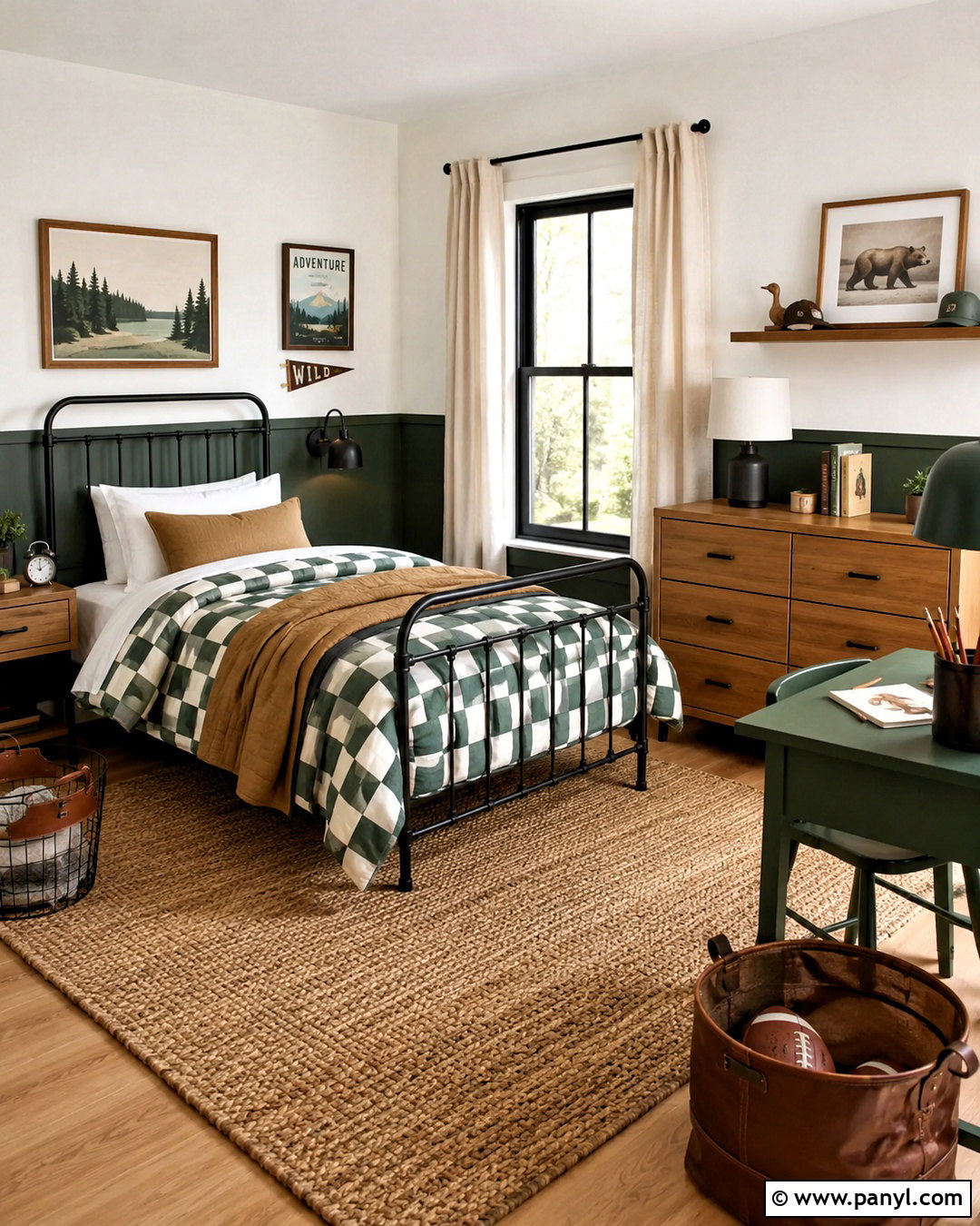 Checkered Bedding Boys Room - 20 checkered boys room ideas