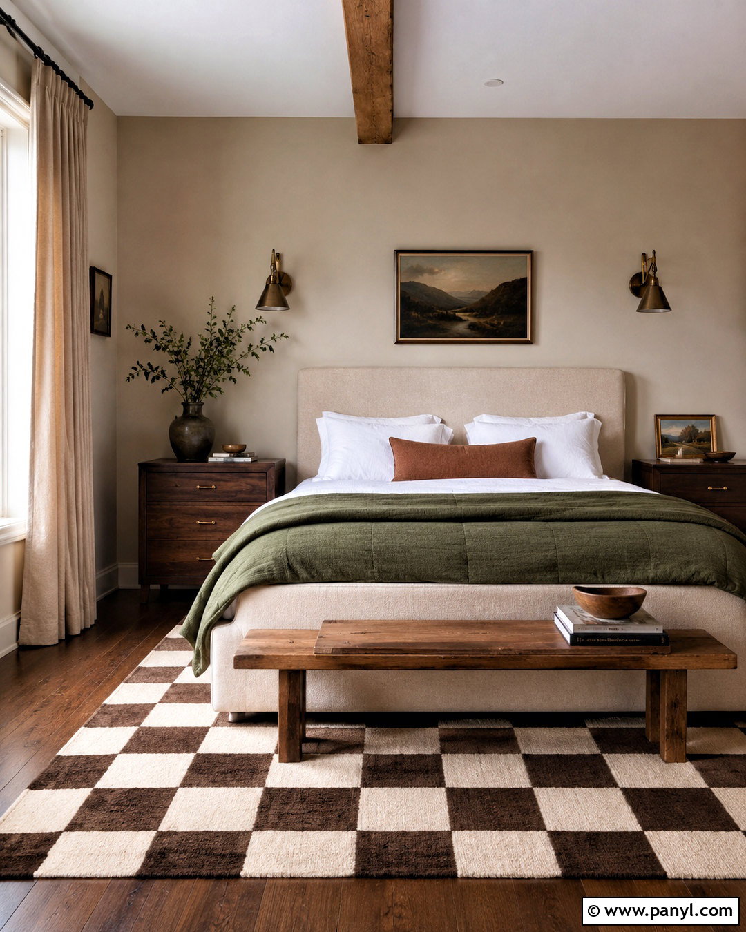 Checkered Bedroom Rug - 20 checkered design ideas