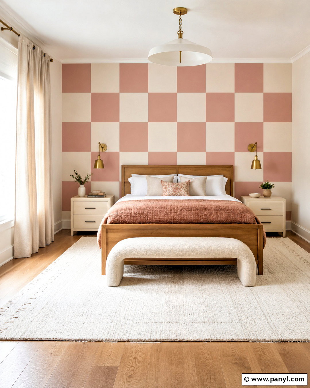 Checkered Bedroom Wall - 20 checkered design ideas