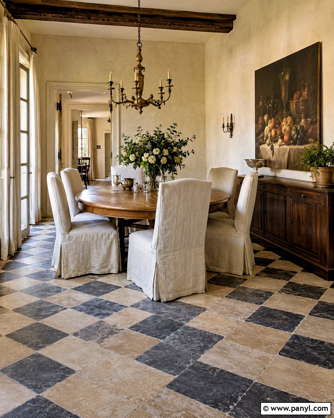 Checkered Dining Room Floor - 20 checkered design ideas