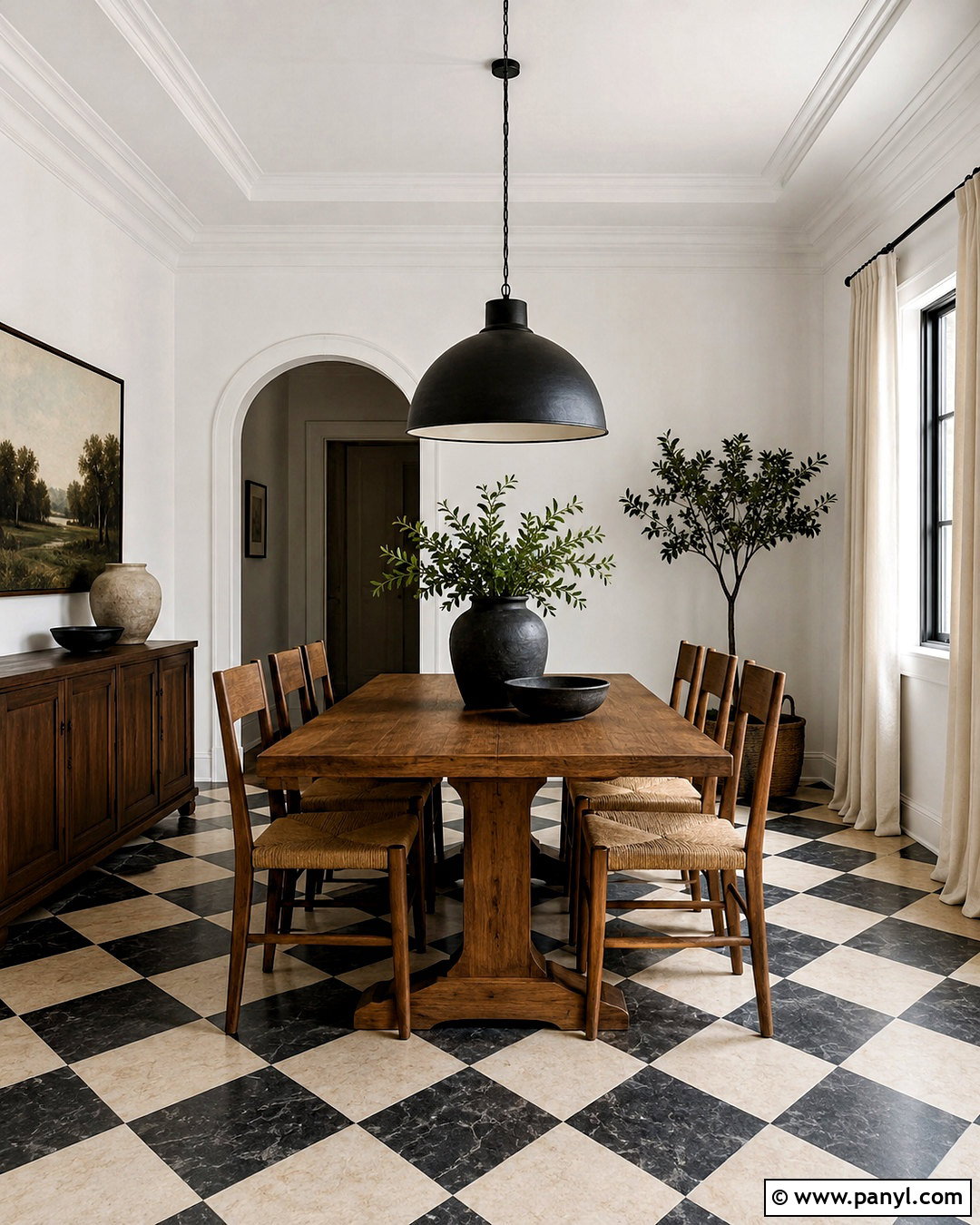 Checkered Dining Room - 20 checkered room aesthetic ideas