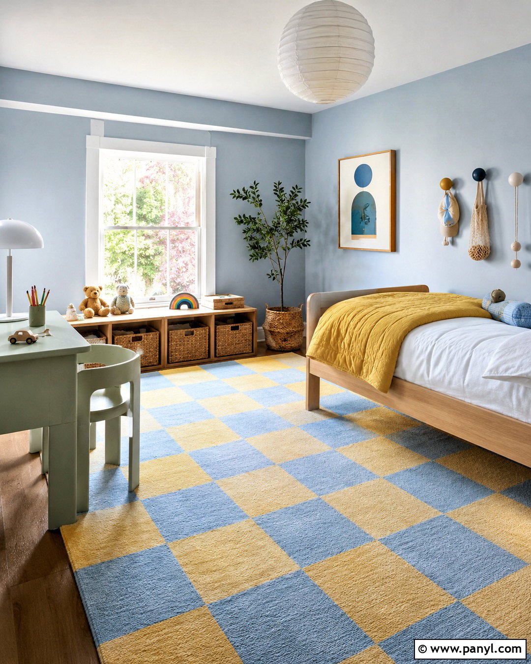Checkered Kids Room - 20 checkered design ideas