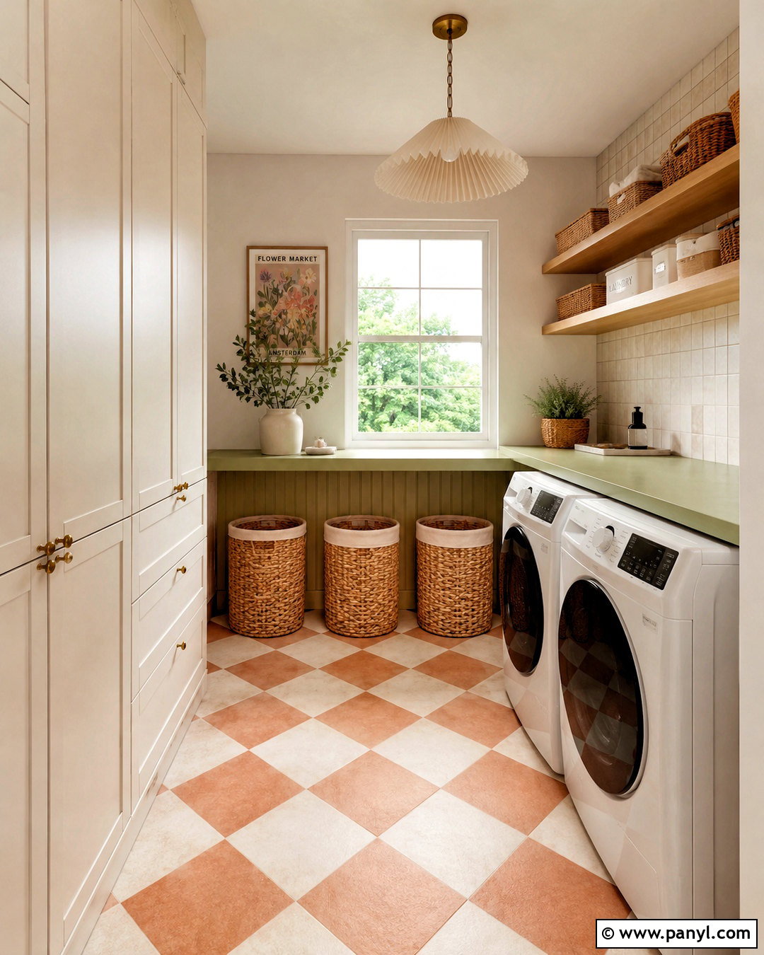Checkered Laundry Room - 20 checkered design ideas