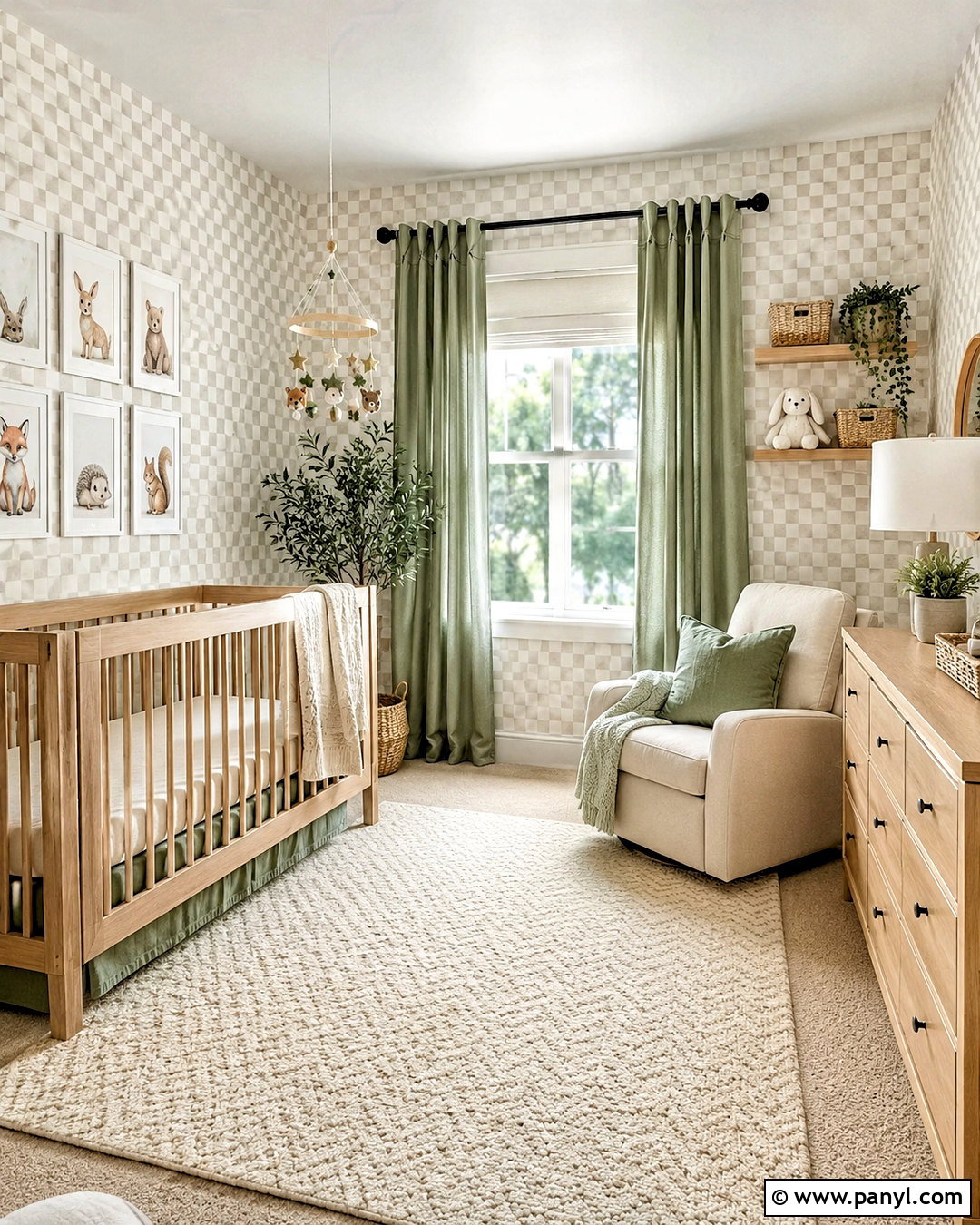 Checkered Nursery - 20 checkered room aesthetic ideas