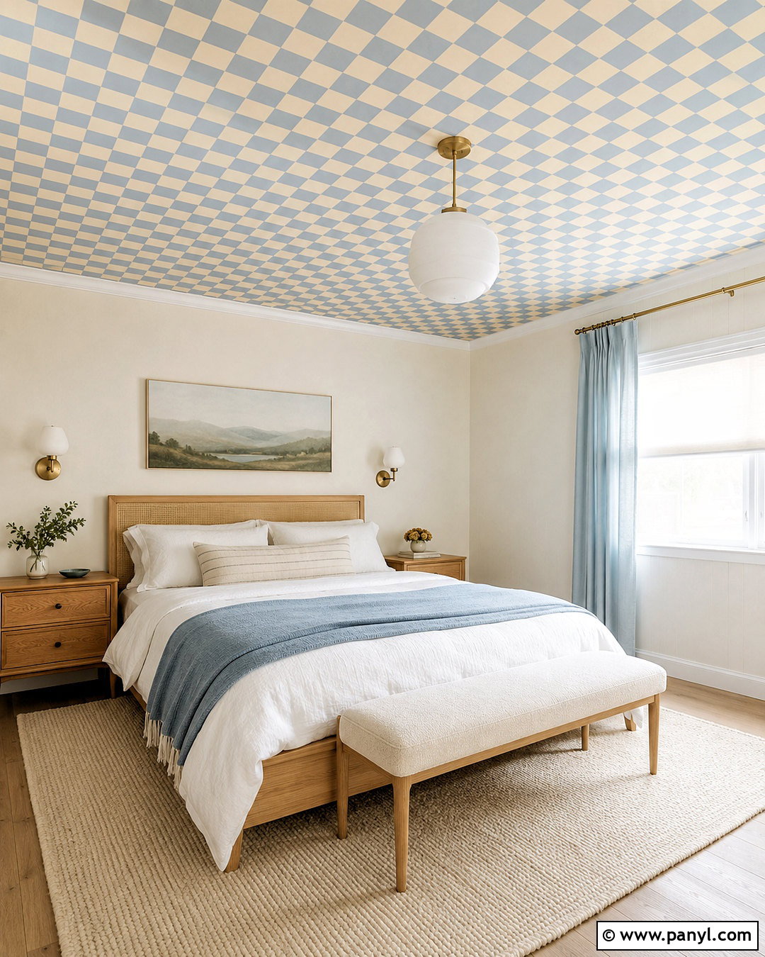 Checkered Wallpaper Ceiling Bedroom - 20 cute checkered wallpaper ideas