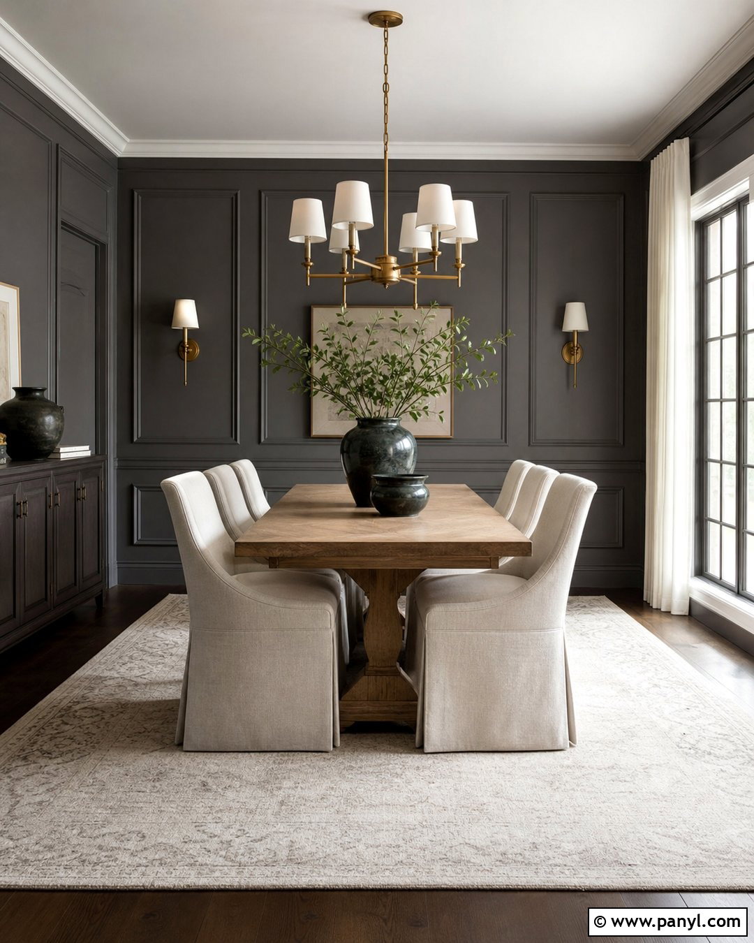 Chelsea Gray Dining Room - 20 Popular Gray Wall Colors