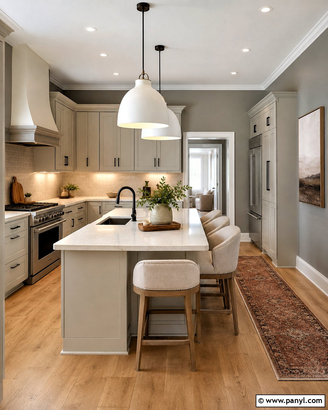 Chelsea Gray Walls With Revere Pewter Cabinets - 20 Wall Color For Revere Pewter Cabinets