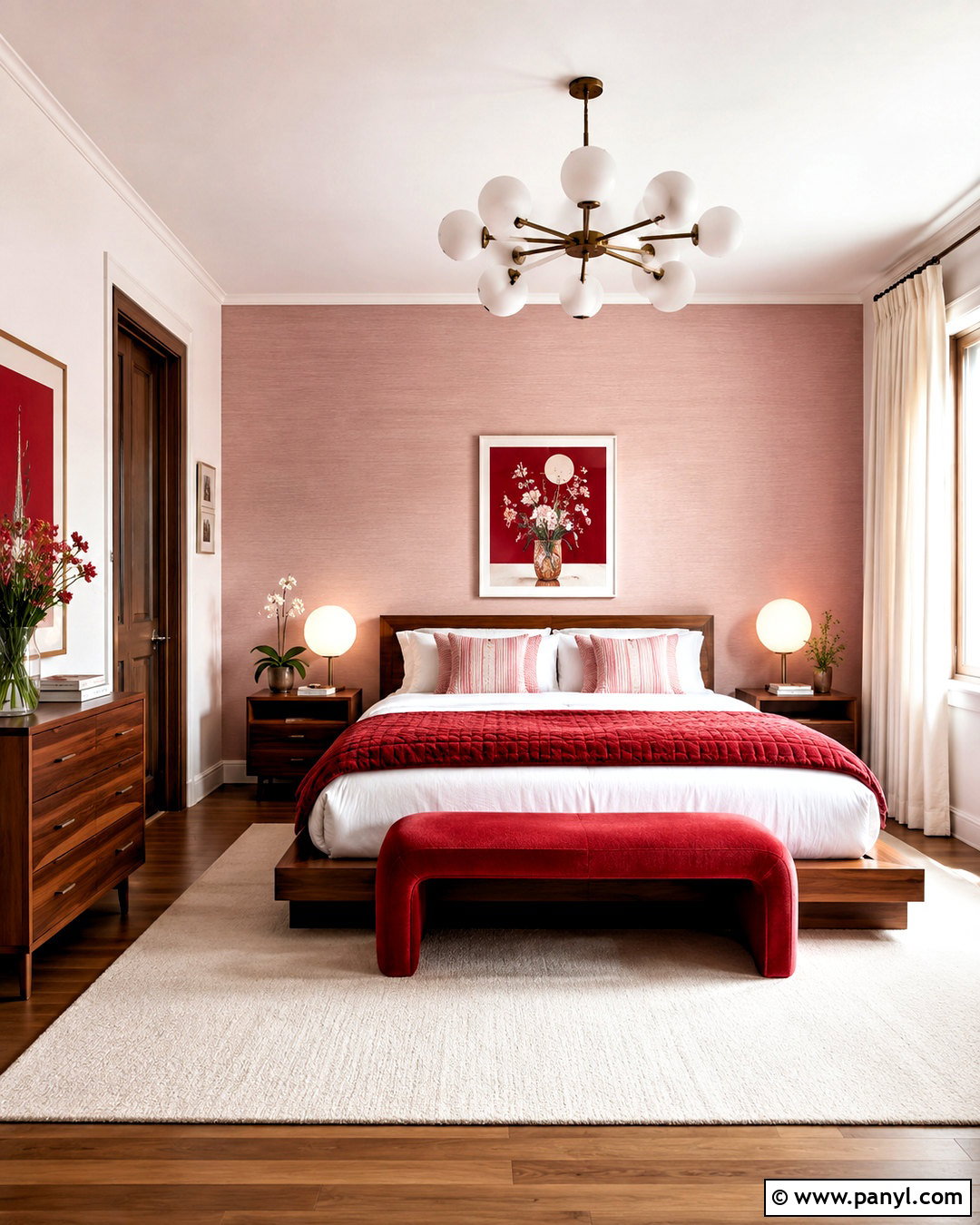Cherry Red And Pink Bedroom - 20 cherry red room ideas