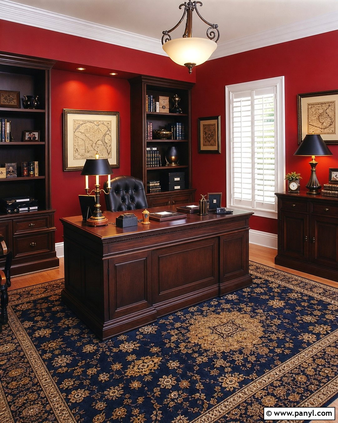 Cherry Red Home Office - 20 Early 2000S Red Walls