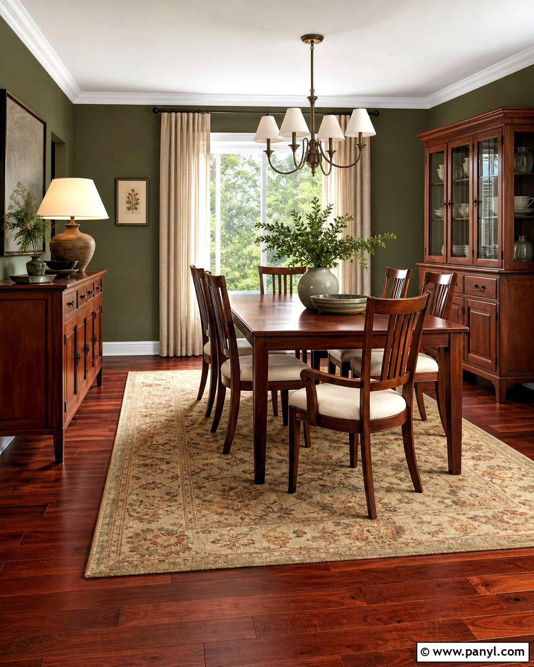 Cherry Wood And Dusty Green Wood Color Palette - 20 wood colour palette ideas