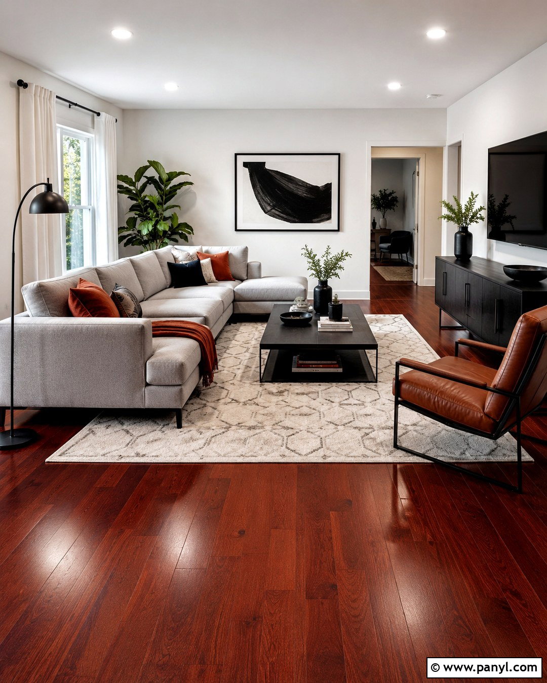 20 White Walls Cherry Wood Floors for a Warm, Polished Look