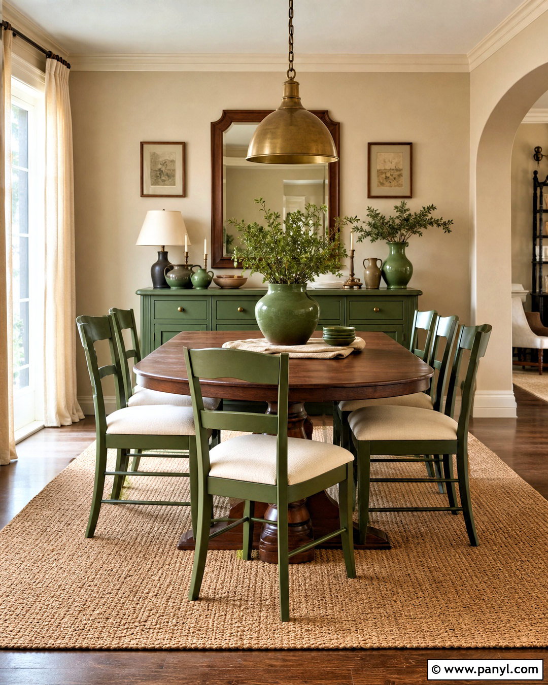 Chestnut And Olive Painted Wood Combination - 20 wood color combination ideas