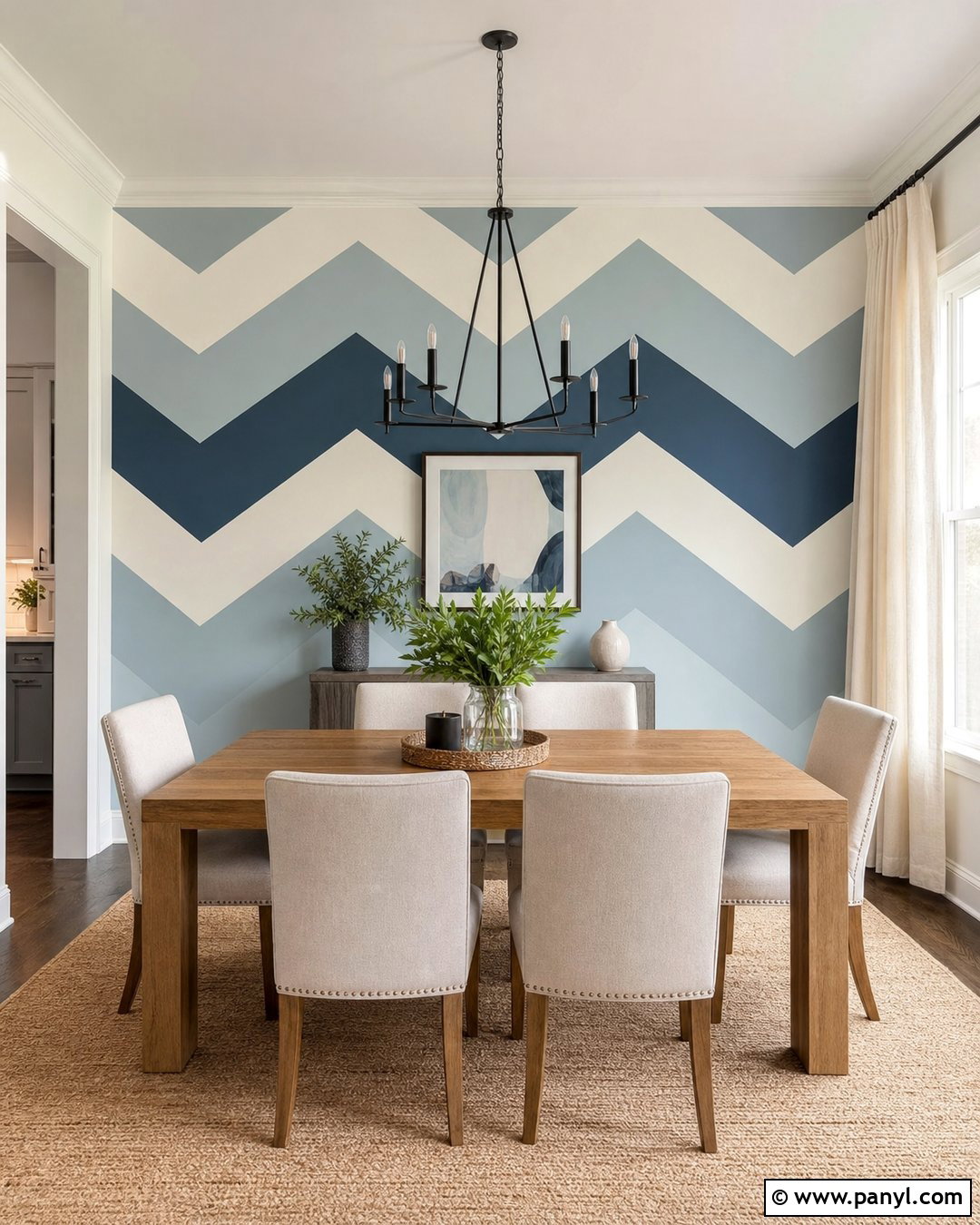 Chevron Geometric Wall Pattern - 35 geometric wall paint patterns