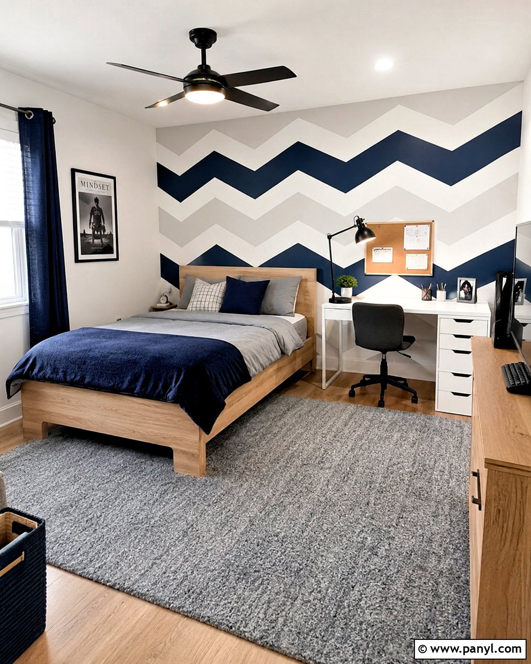 Chevron Pattern Wall Painting - 20 pattern wall painting ideas