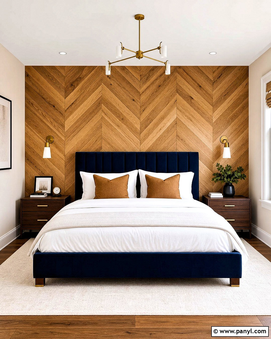 Chevron Wood Accent Wall - 20 wood accent wall ideas