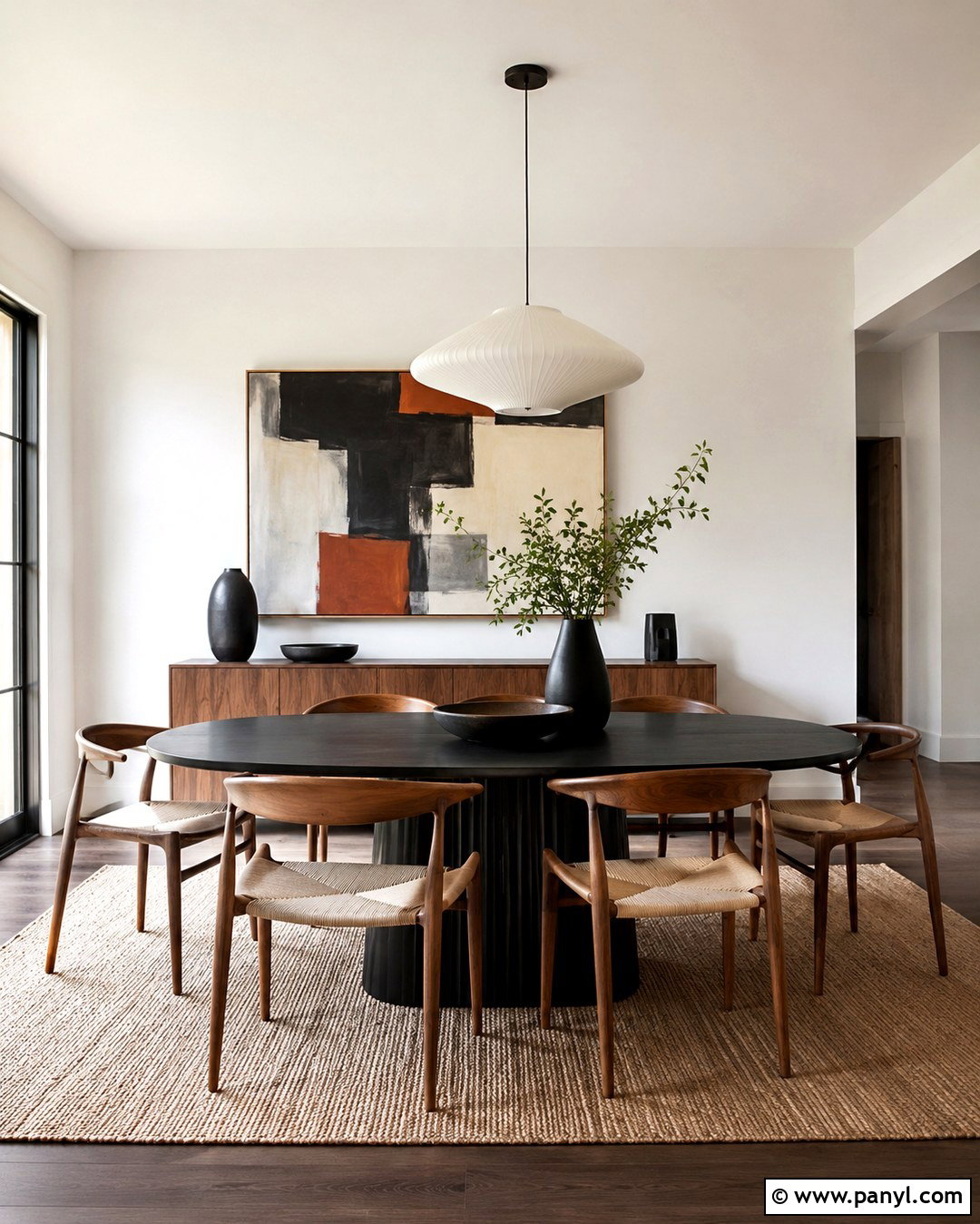 China White Modern Dining Room Walls - 20 Benjamin Moore White Walls