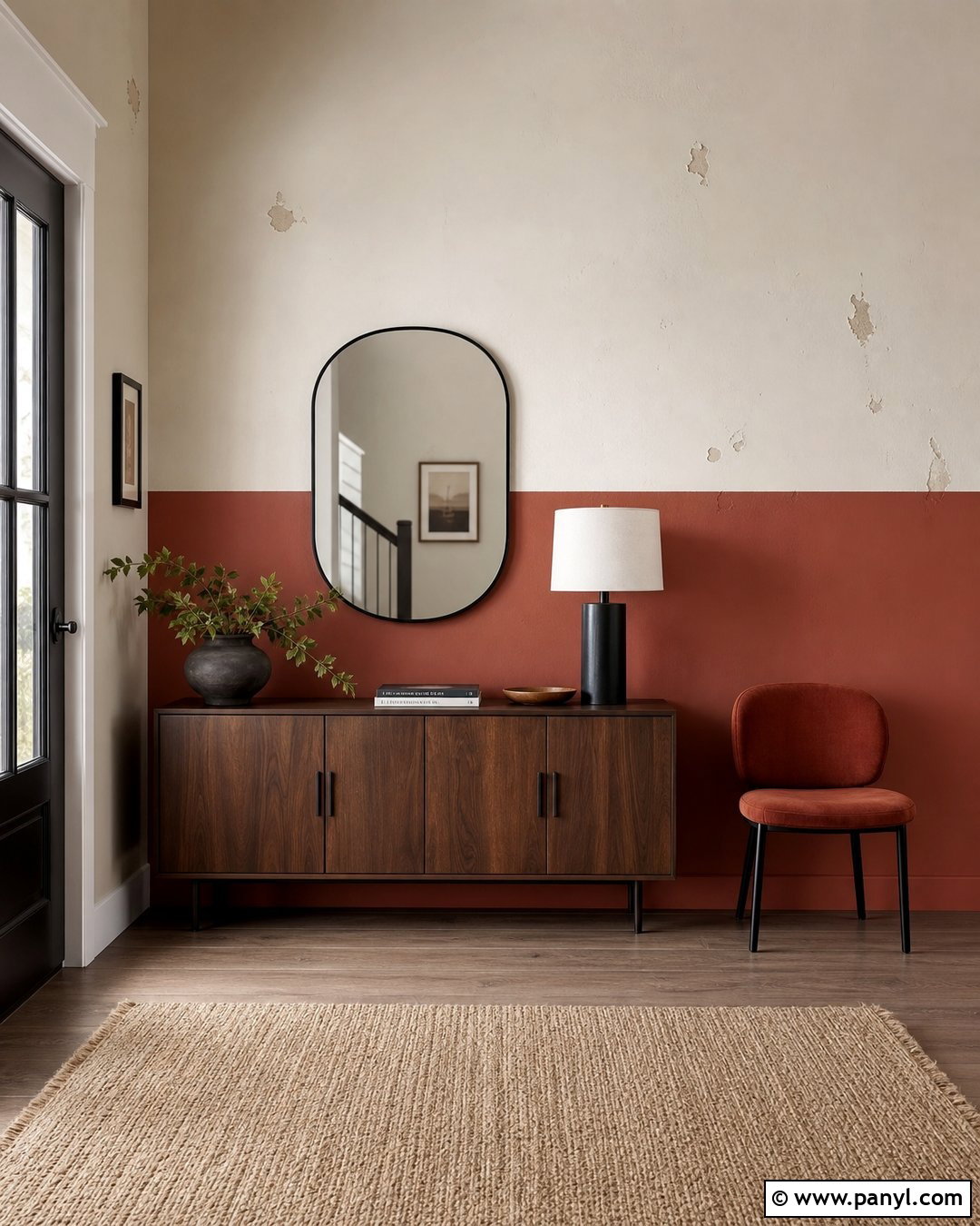 Chipped Paint Wall Color Blocking - 20 Chipped Paint On Wall Ideas