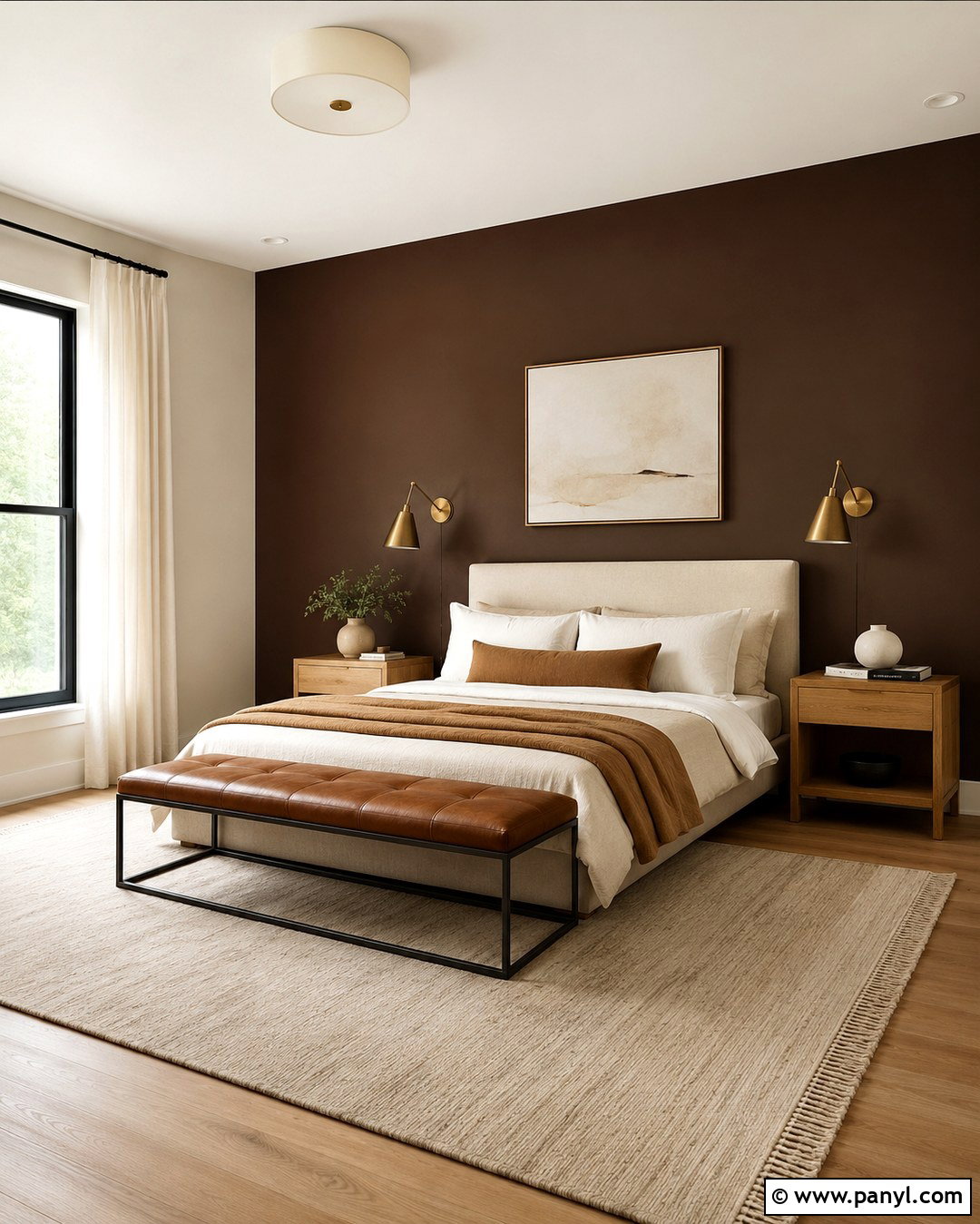 Chocolate Brown Accent Wall - 20 Accent Wall Colors 2027