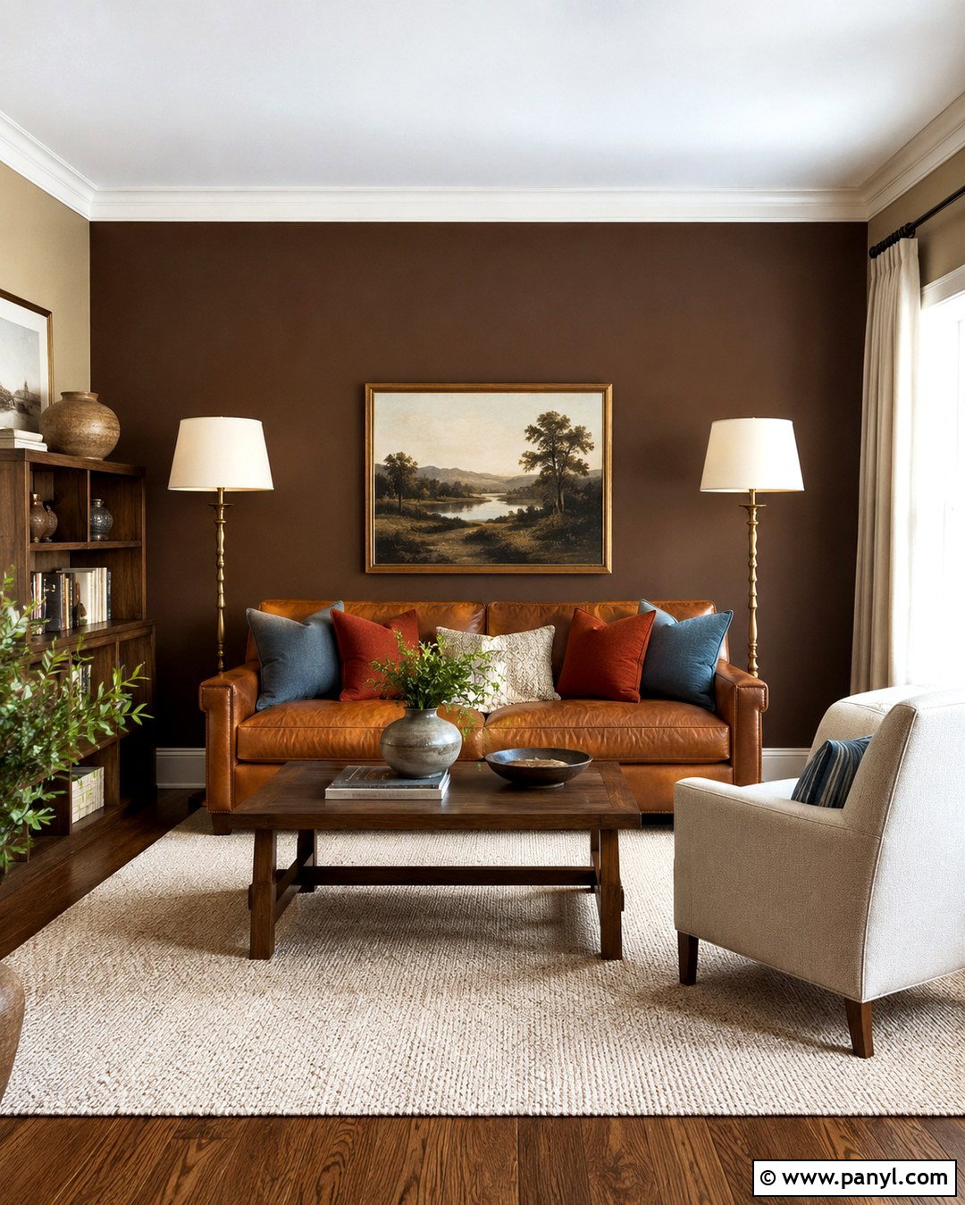 Chocolate Brown Accent Wall - 20 Accent Walls Colors