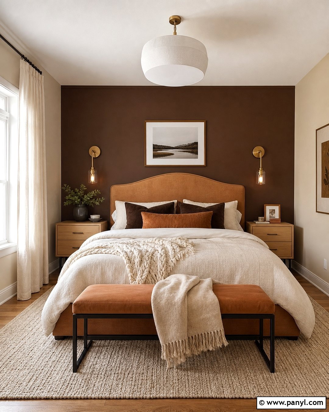 Chocolate Brown Accent Wall - 20 Cool Accent Wall Colors