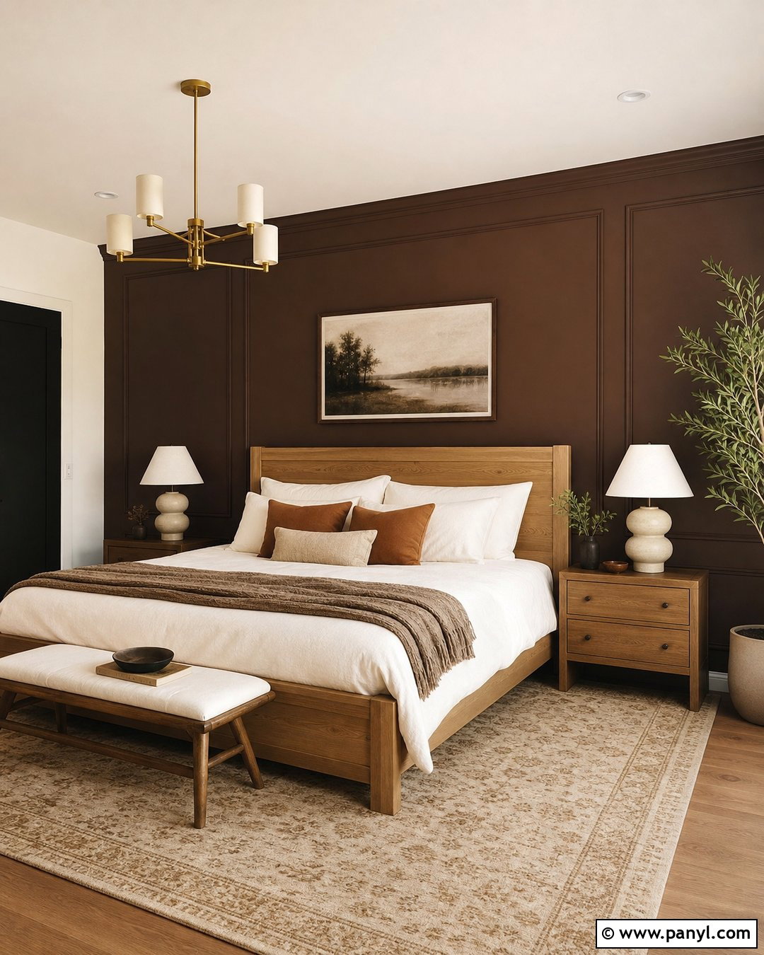 Chocolate Brown Accent Wall - 30 Best Accent Wall Colors