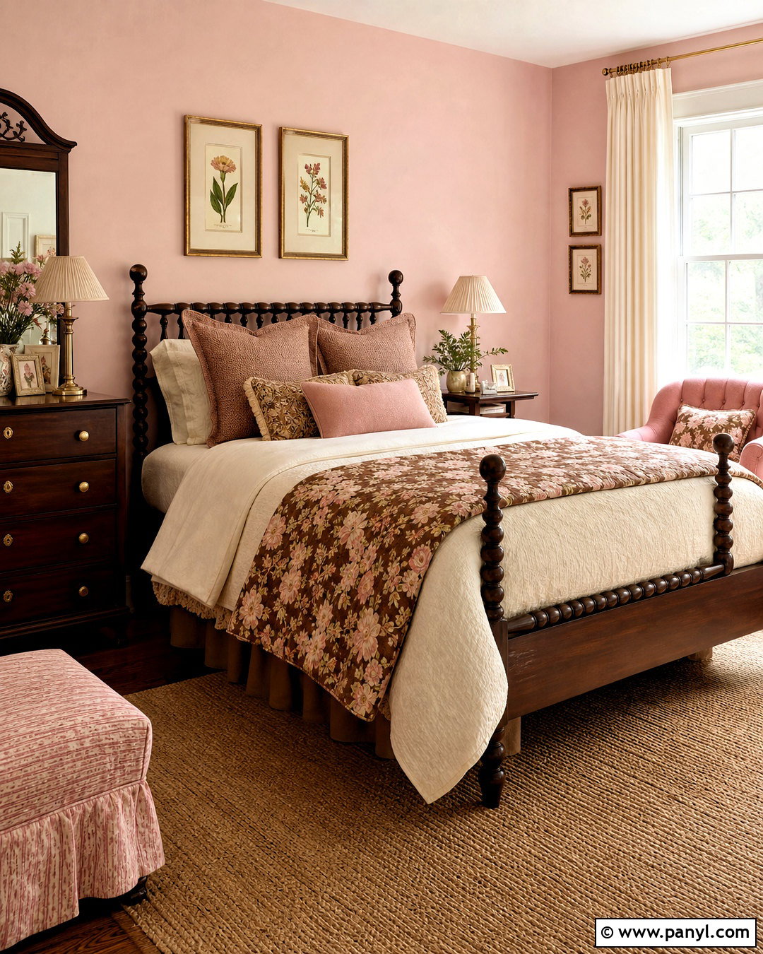 Chocolate Brown And Ballet Pink Girls Bedroom - 20 girls bedroom color ideas