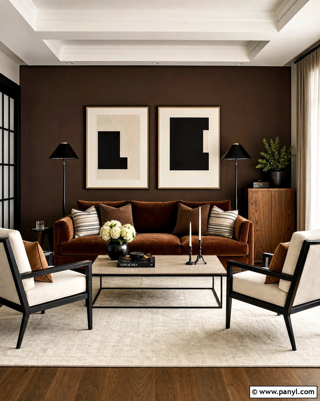 Chocolate Brown And Black Living Room - 20 chocolate brown living room ideas