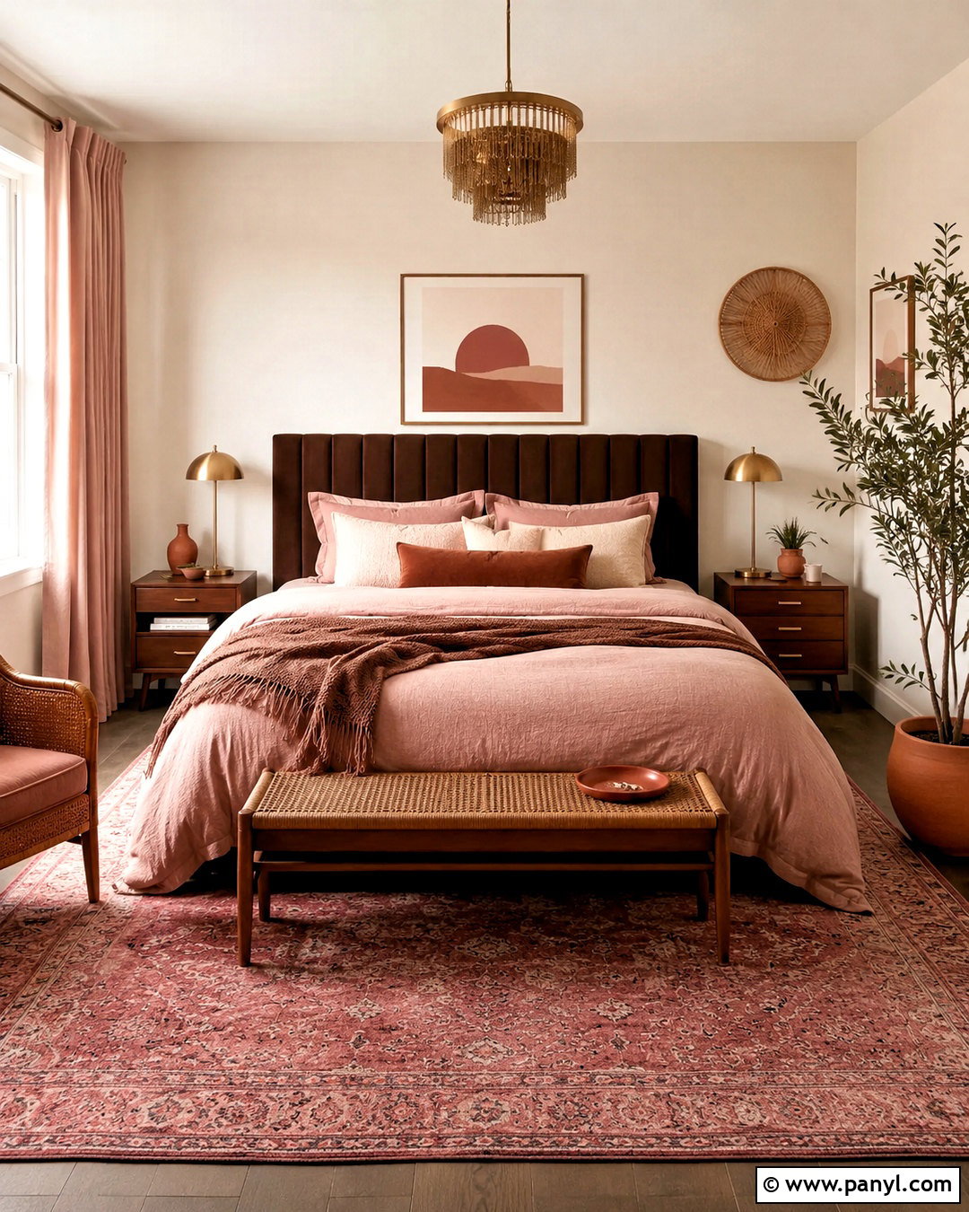Chocolate Brown And Blush Boho Color Palette - 20 boho chic color palette ideas