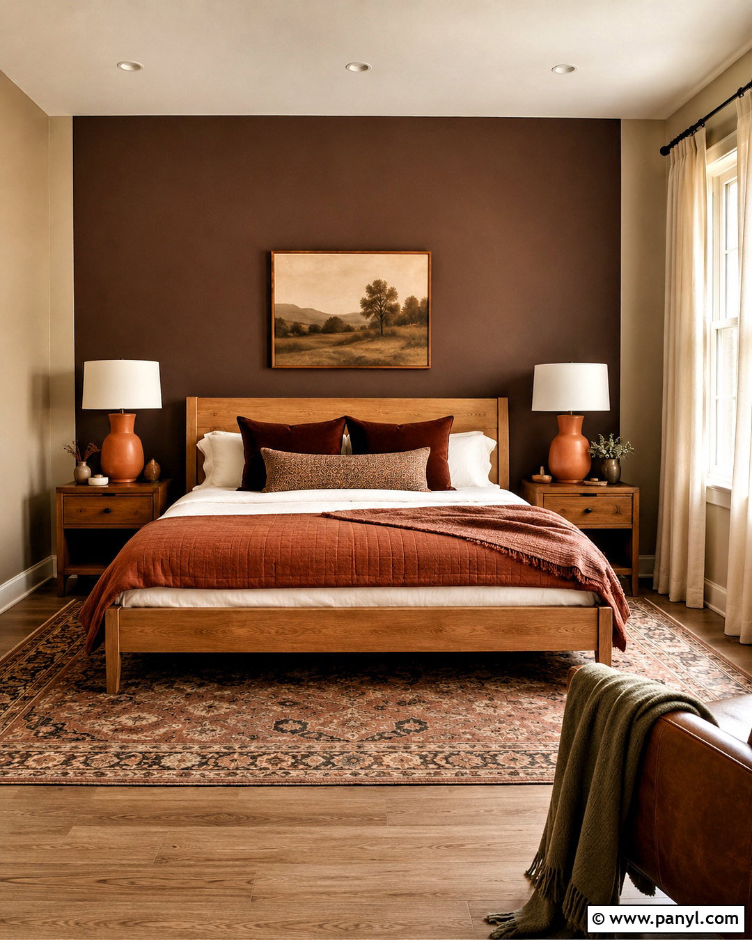 Chocolate Brown And Burnt Orange Bedroom - 20 chocolate brown bedroom ideas