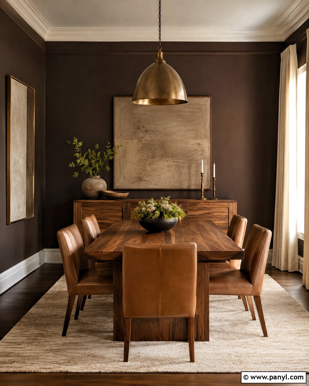 Chocolate Brown And Caramel Dining Room - 20 chocolate brown room ideas