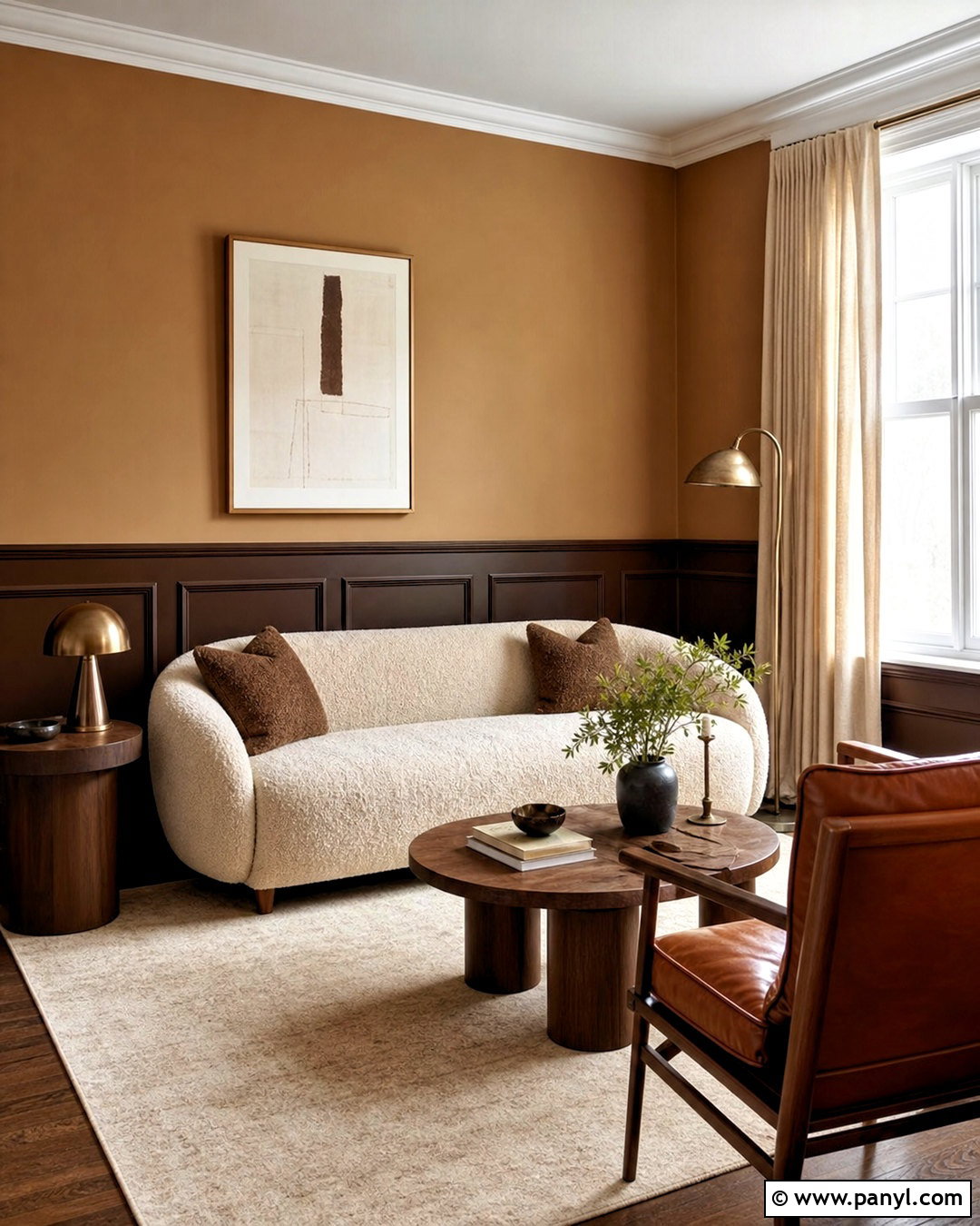 Chocolate Brown And Caramel Living Room Walls - 20 2 tone living room walls paint colors