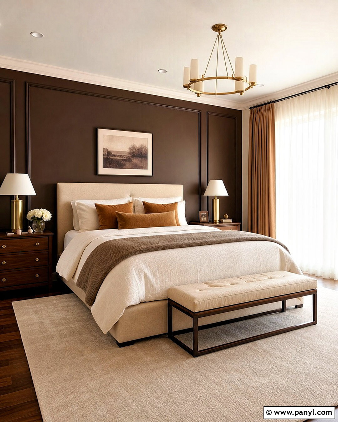 Chocolate Brown And Cream Bedroom Color - 20 asian paint bedroom color ideas