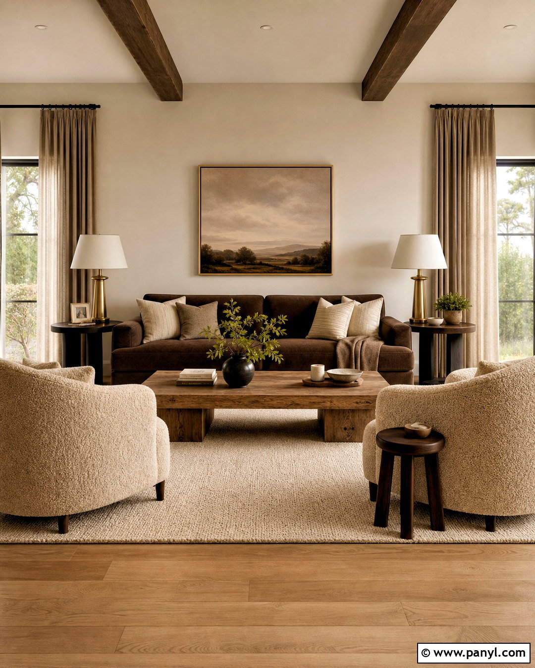 Chocolate Brown And Cream Living Room - 20 chocolate brown living room ideas