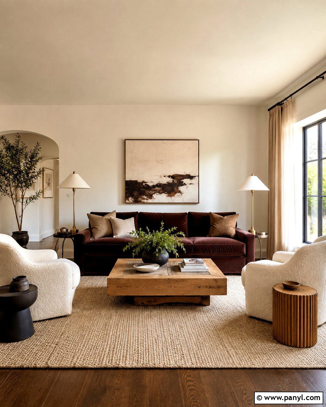 Chocolate Brown And Cream Living Room - 20 chocolate brown room ideas