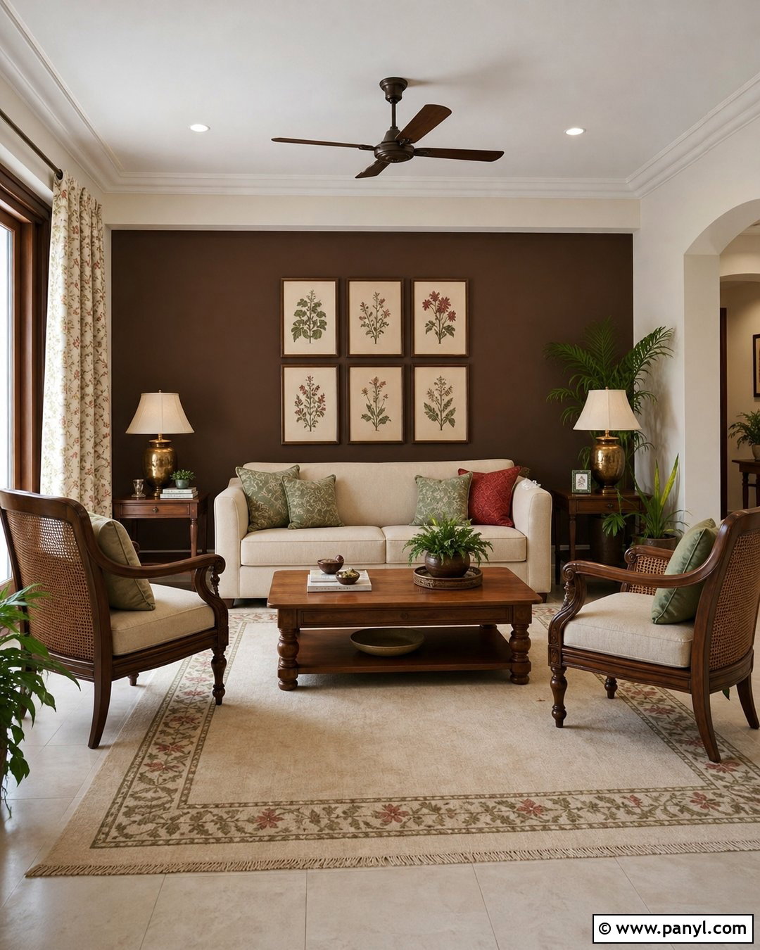 Chocolate Brown And Cream Living Room Walls - 30 Colour For Living Room Wall Indian Ideas
