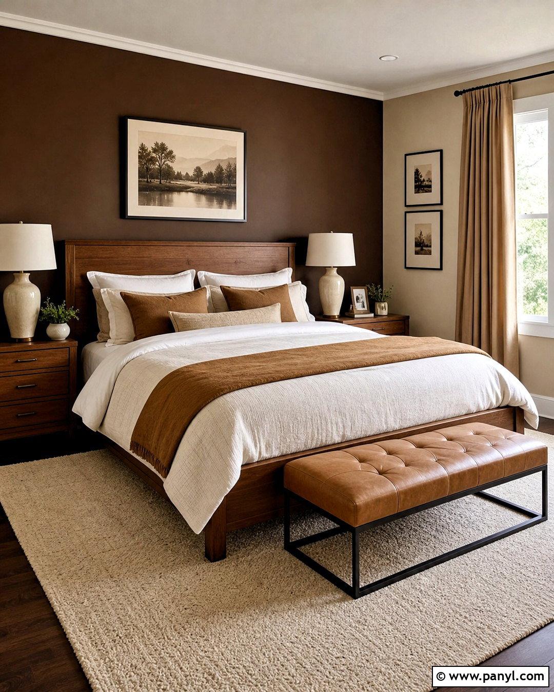 Chocolate Brown And Cream Room Colour Combination - 20 room colour combination ideas