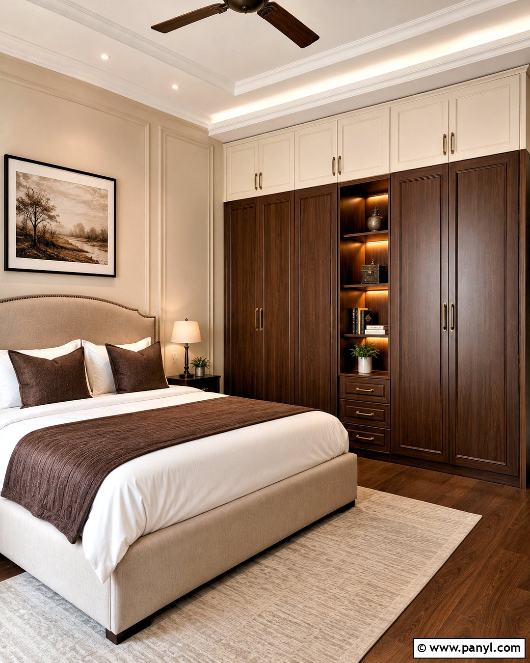Chocolate Brown And Cream Wardrobe - 20 colour coordinated wardrobe ideas