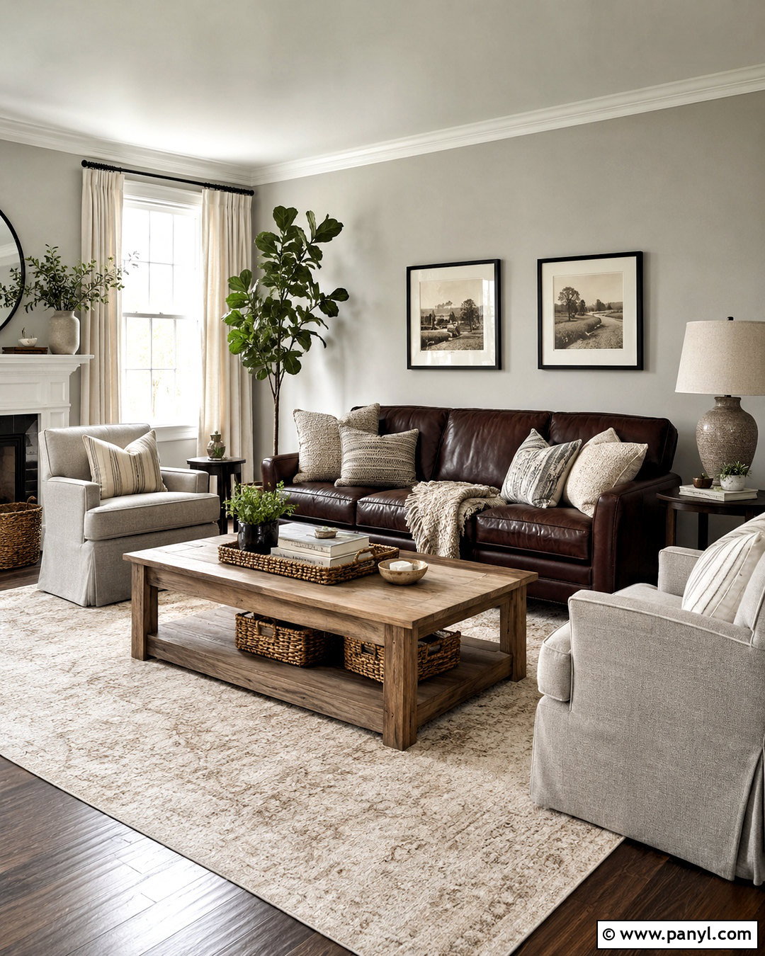 Chocolate Brown And Gray Living Room - 20 colors that compliment gray ideas