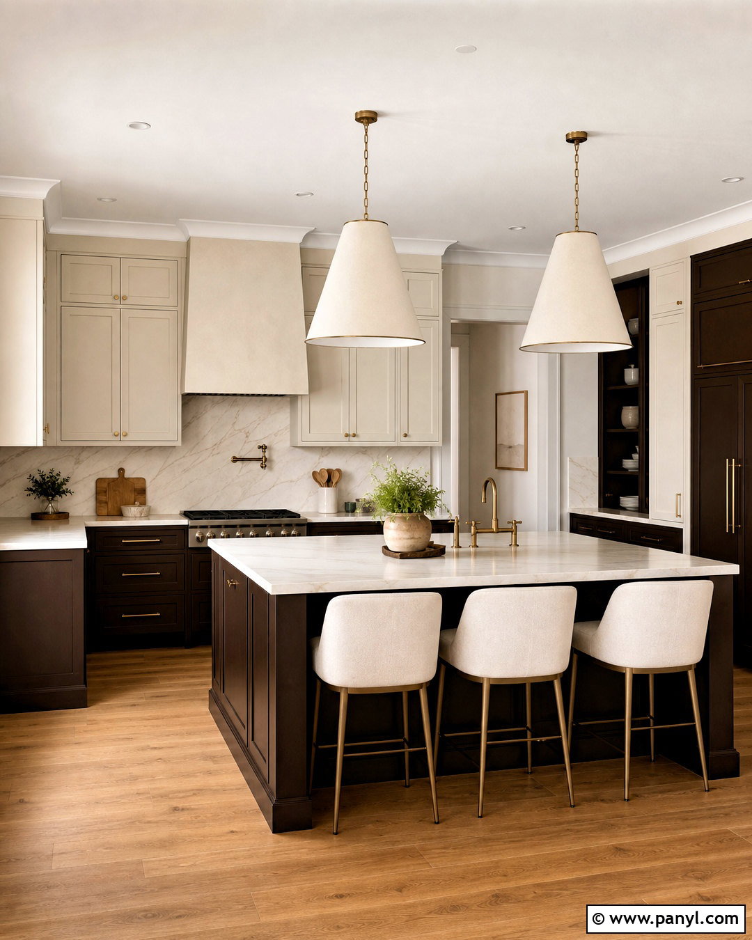 Chocolate Brown And Ivory Kitchen - 20 kitchen color combinations ideas