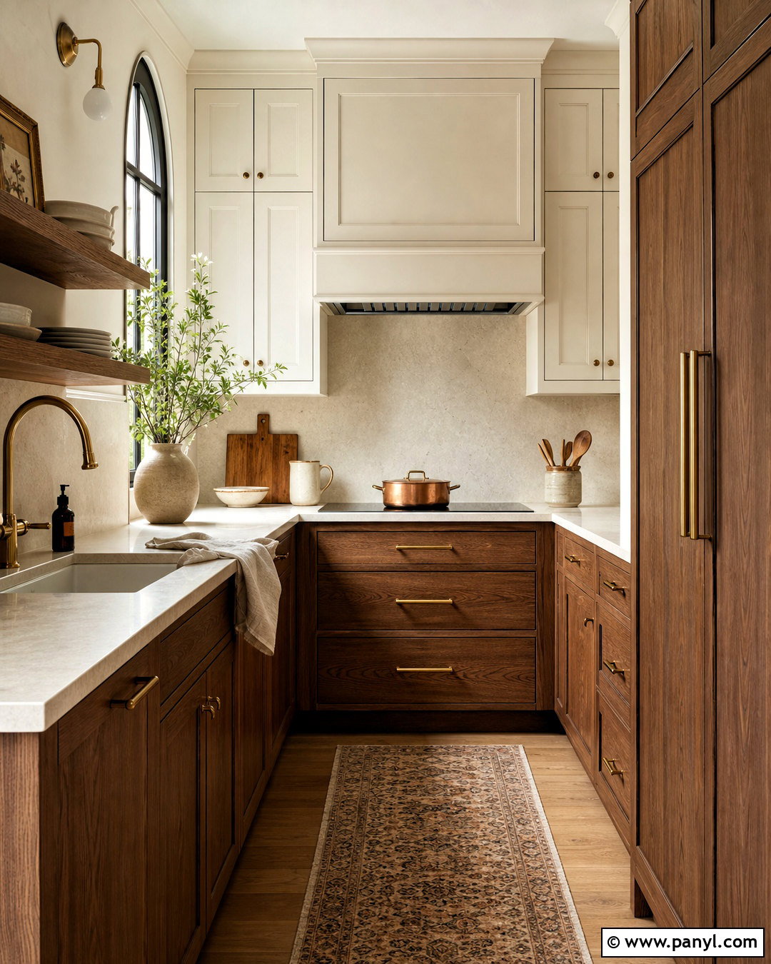 Chocolate Brown And Ivory Small Kitchen - 20 small kitchen colors schemes