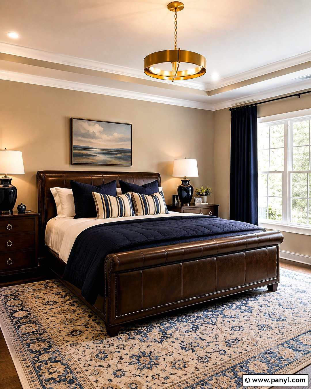 Chocolate Brown And Navy Bedroom - 20 chocolate brown bedroom ideas