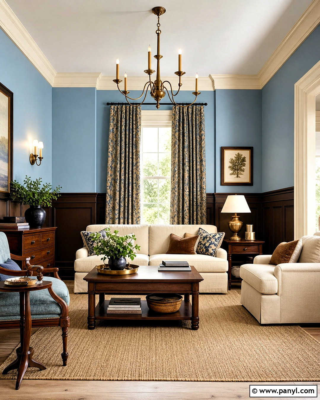 Chocolate Brown And Pale Blue Interior Paint Scheme - 20 interior paint colors schemes