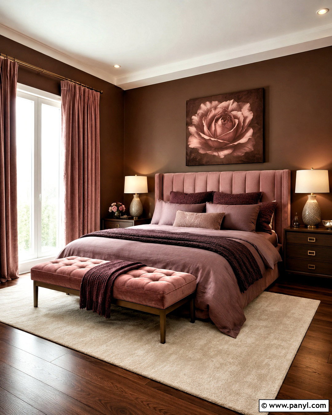 Chocolate Brown And Pink Bedroom - 20 moody pink bedroom ideas