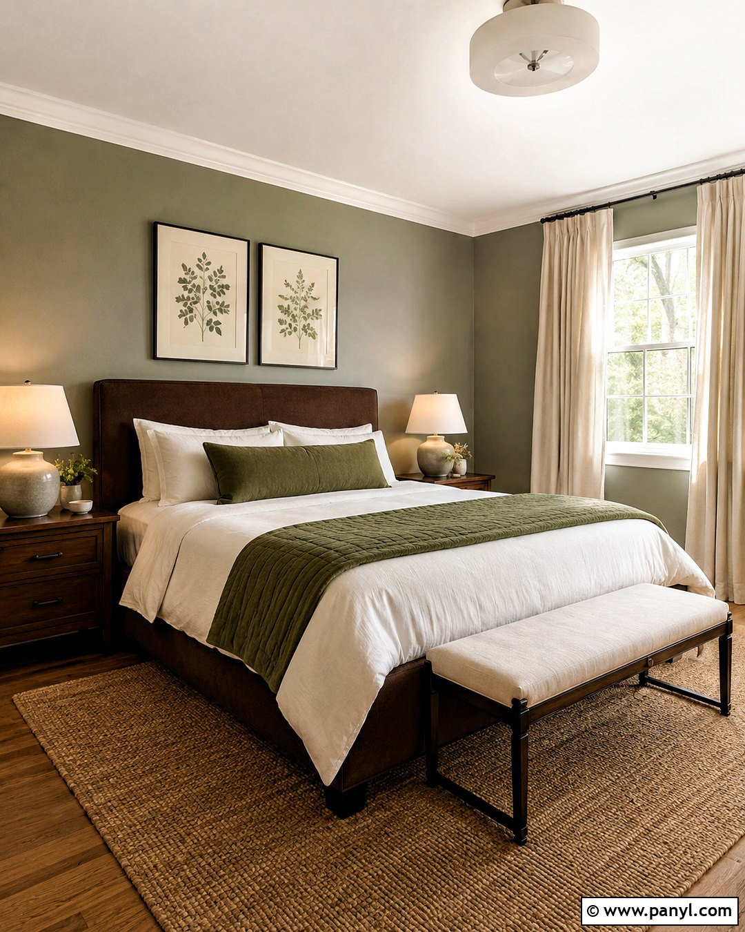 Chocolate Brown And Sage Green Bedroom - 20 chocolate brown room ideas