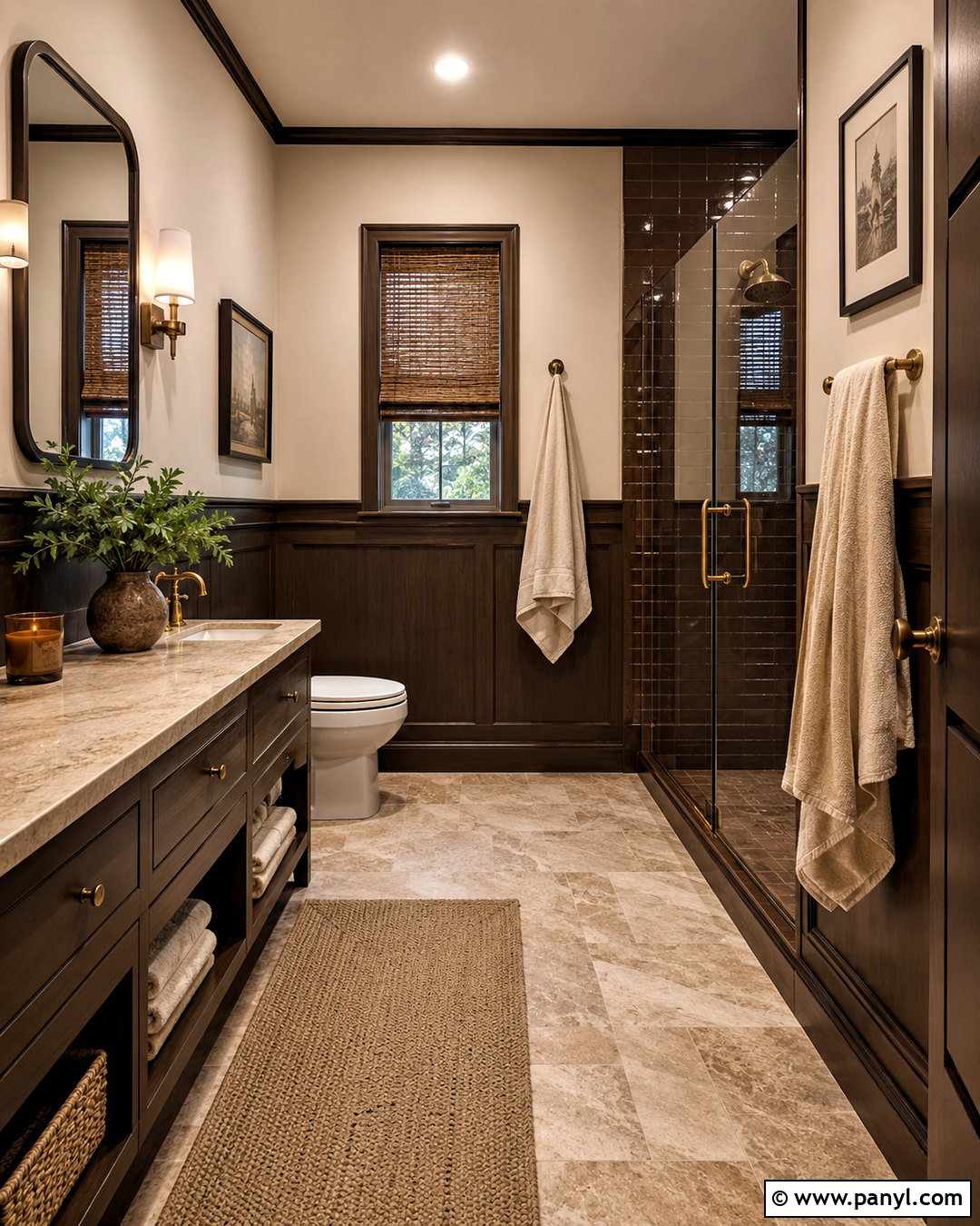 Chocolate Brown Bathroom - 35 trending bathroom colors