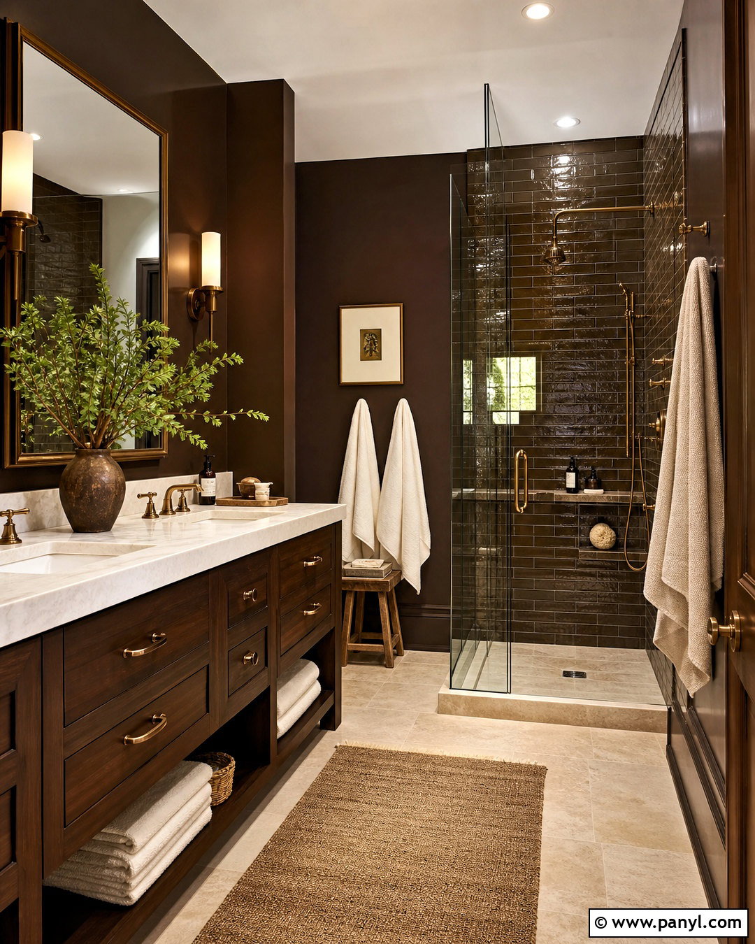 Chocolate Brown Bathroom Color Scheme - 20 bathroom color scheme inspiration ideas
