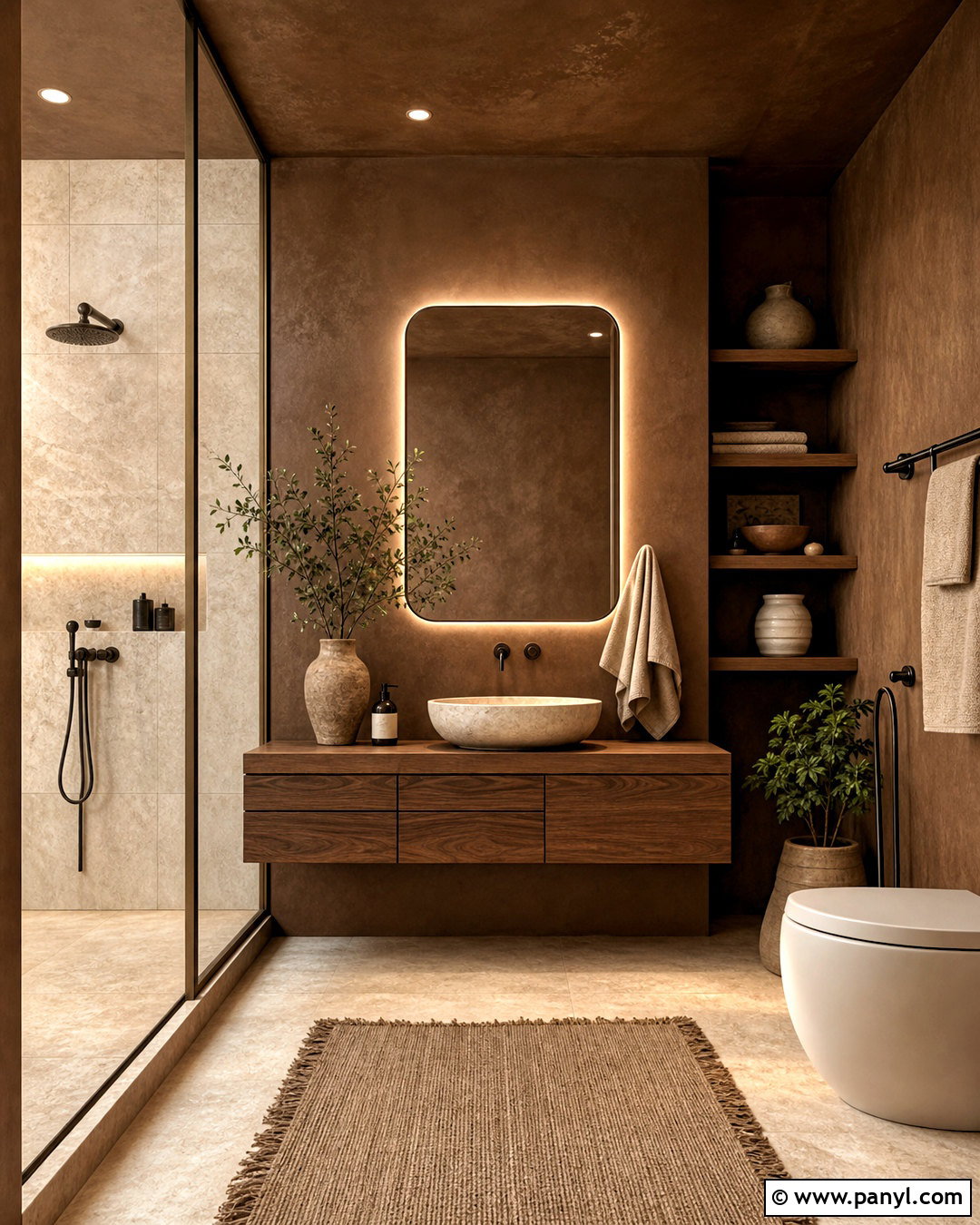 Chocolate Brown Bathroom Paint - 20 moody bathroom paint colors